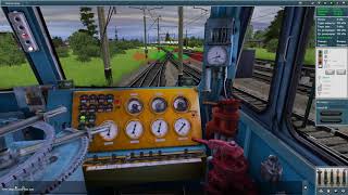 Trainz. ВЛ-10. Запуск, следование по перегону, работа с тормозами, рекуперация.