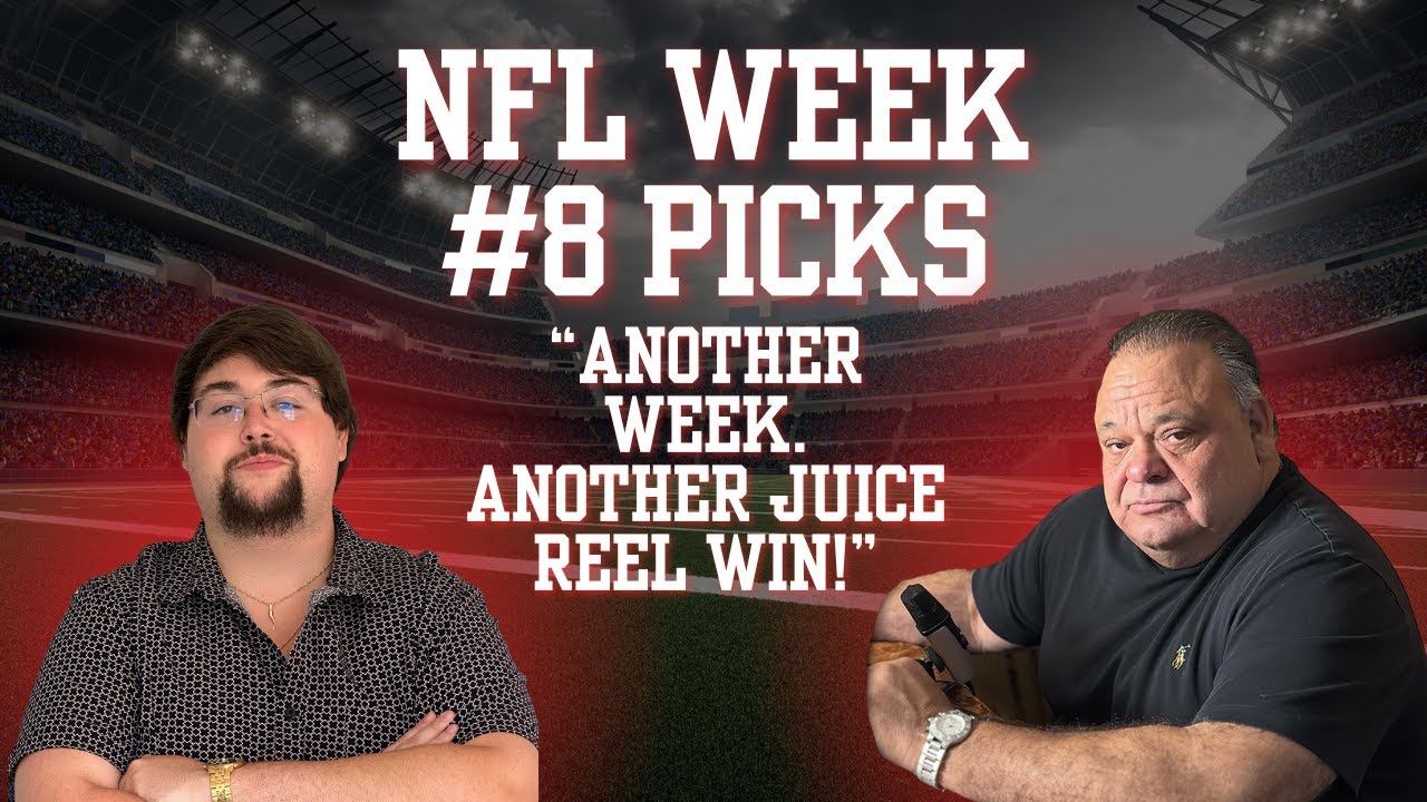 The Nation's Most Successful Bookie Makes Week 8 NFL Picks | JUICE REEL KEEPS WINNING!