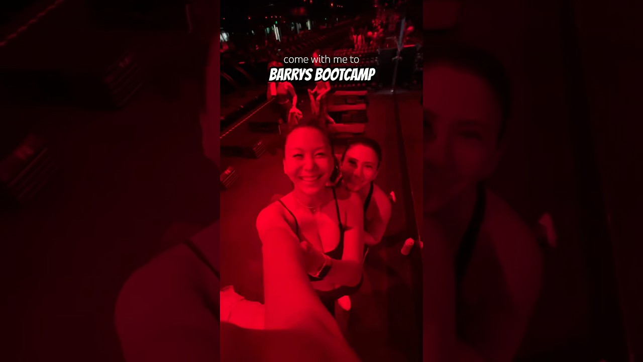 посещаю занятия в тренировочном лагере Barry’s!💪🏼 