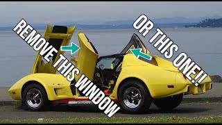 C3 Corvette EASY Window Removal Tutorial TEN Minutes or LESS!