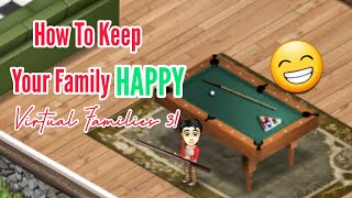 How To Keep Your Virtual Family Happy 😊 | Vf3 screenshot 2