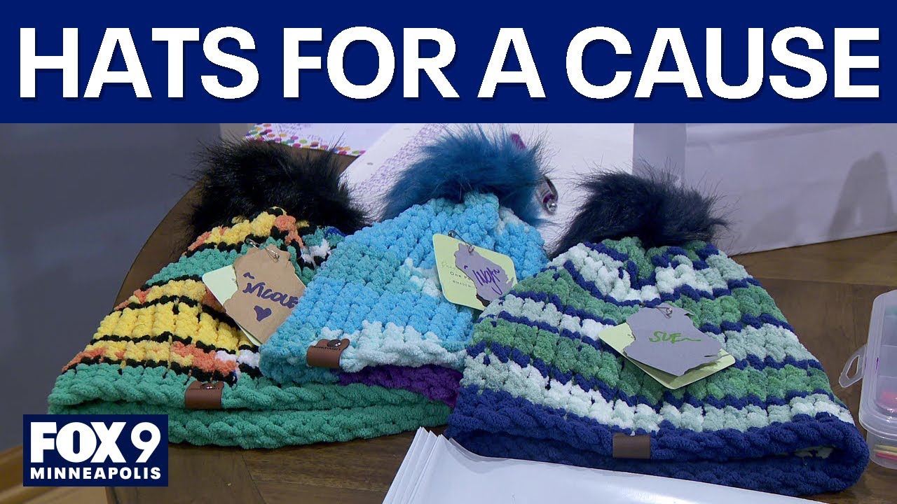 Hat a day knitting project promoting warm, generosity to others