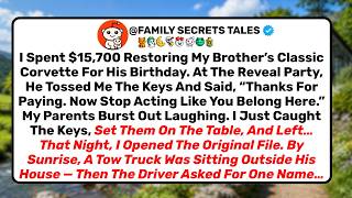 I Spent $15,700 Restoring My Brother's Corvette — By Sunrise A Tow Truck Was Outside His House…