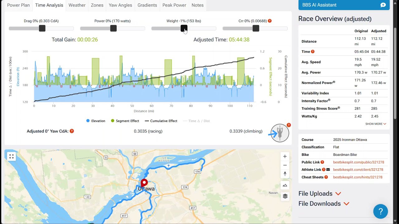 2025 Ironman Ottawa Course Overview