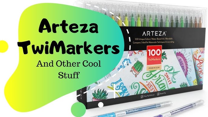 Trying the ARTEZA EVERBLEND ART MARKERS for the first time 