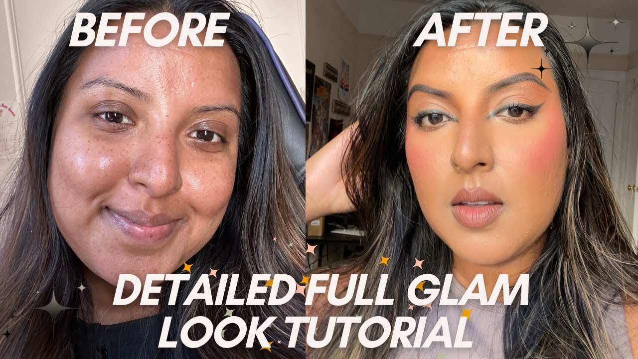 DETAILED FULL GLAM TUTORIAL | STEP BY STEP, what products I use and how ...