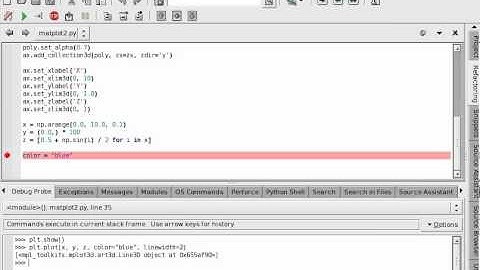 Working Interactively with Matplotlib in Wing IDE