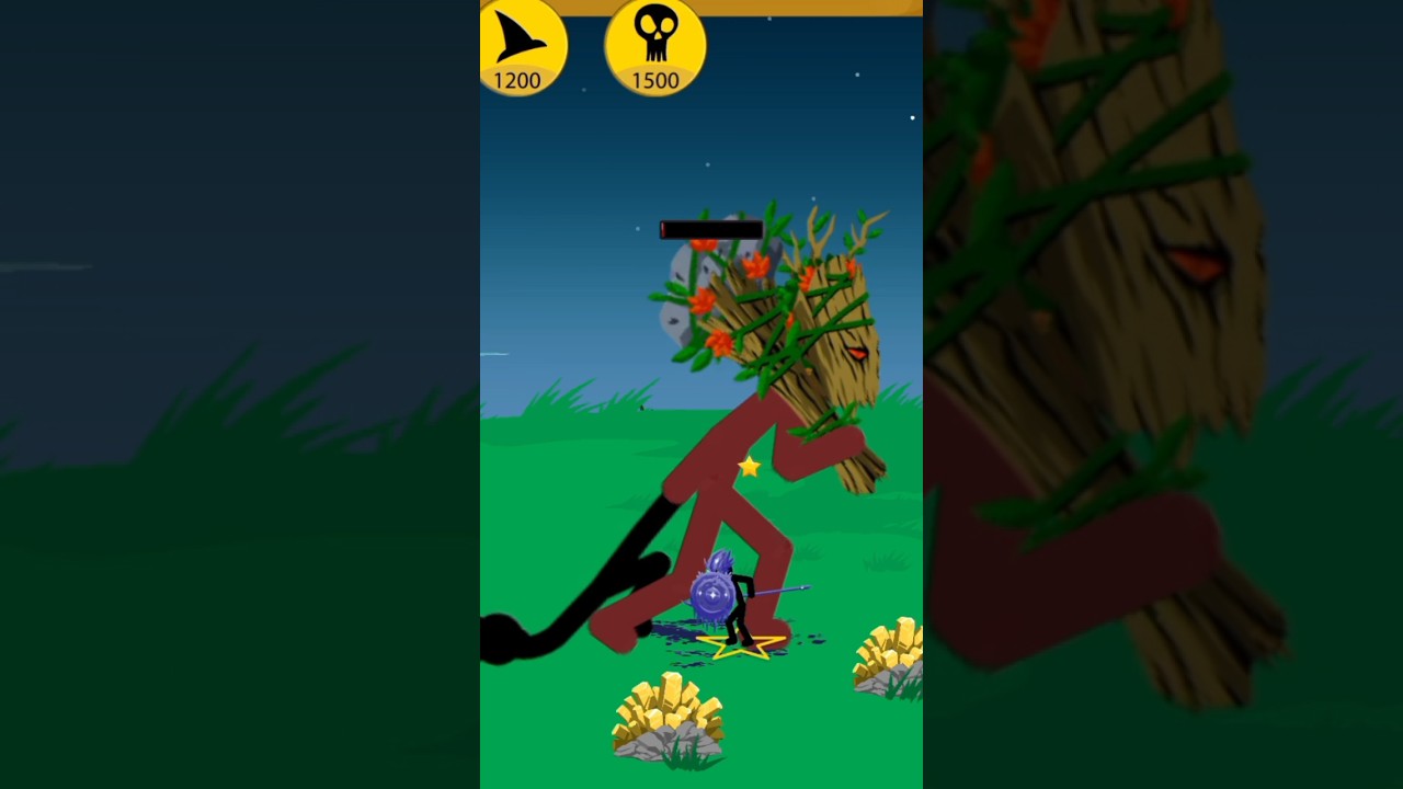 ICE SPEARTON KILLS THE RED GIANT.STICK WAR LEGACY