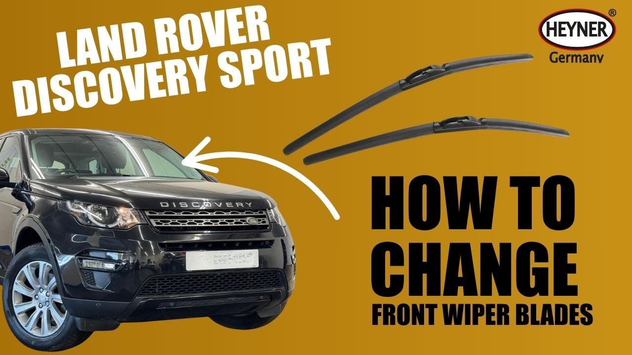 Front Wiper Blades On Land Rover Discovery Sport How To Replace Remove Old Wipers Fit New Tutorial