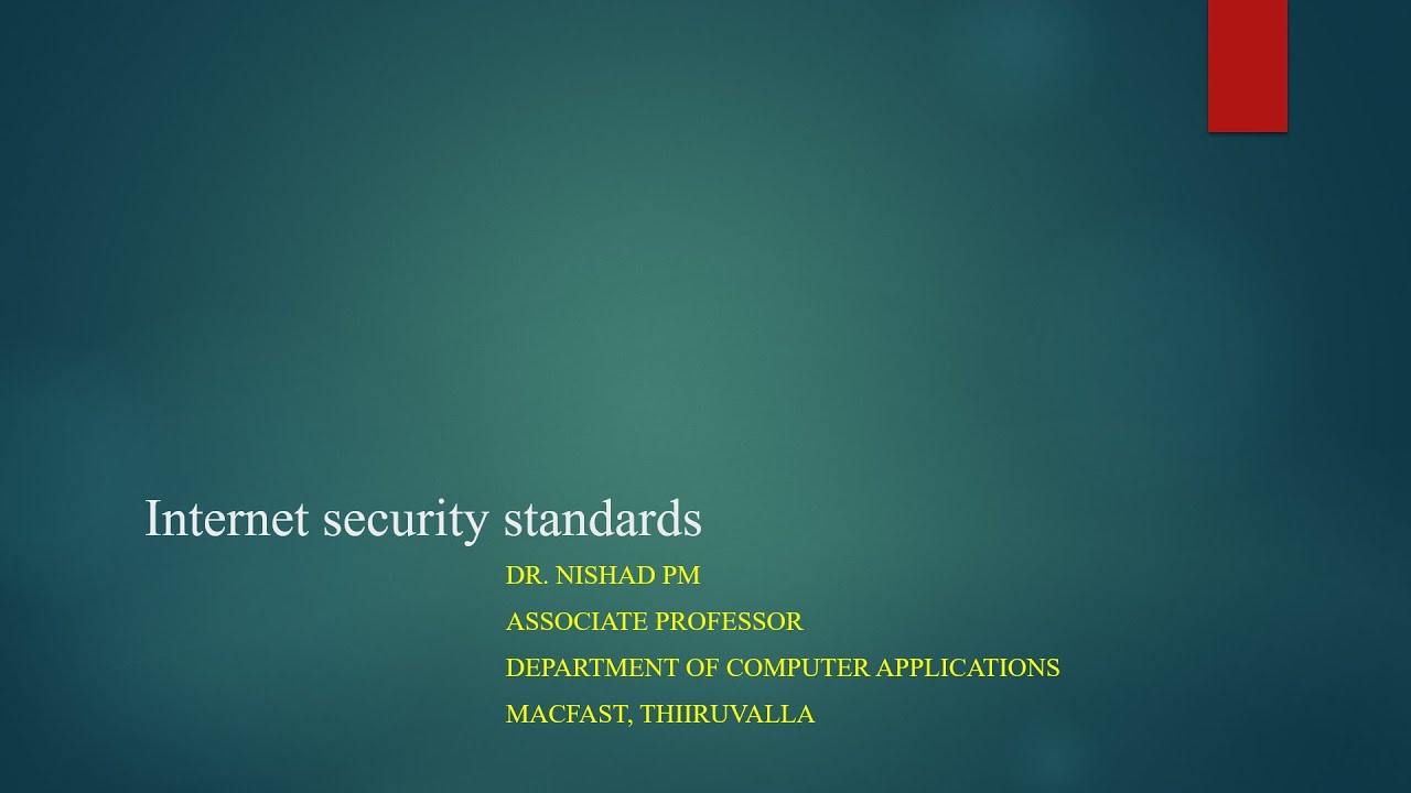 Internet security standards- Malayalam