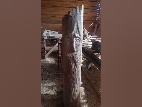 Леший из дерева - YouTube
