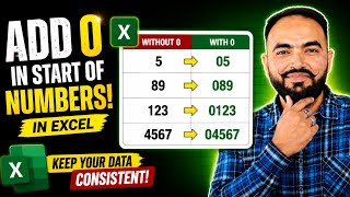 Excel Trick 🔥 Add 0 Before Any Number in Seconds | No Formula Needed! 😱