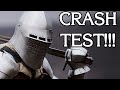 Real crash test of a bascinet 