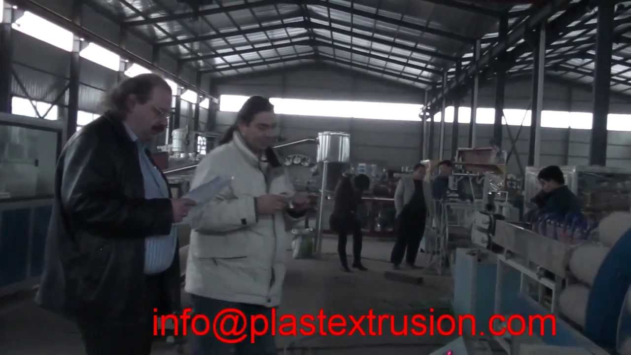PVC fiber reinforced hose extrusion line