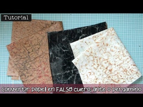 COMO HACER CUERO FALSO O IMITACION CUERO CON BOLSAS DE PAPEL KRAFT 