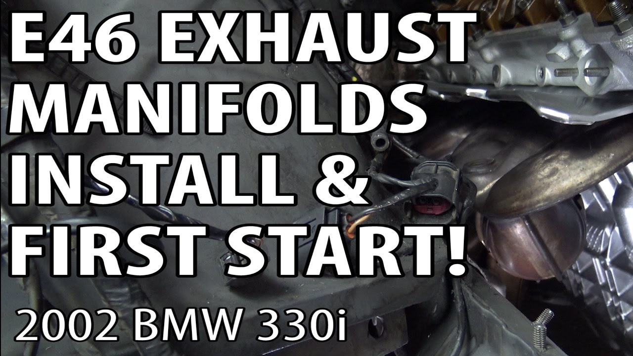 BMW E46 Exhaust Manifolds Install & First Engine Start Up! DIY 