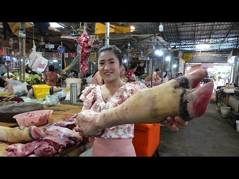 Market show, Buy ingredient  to make cow leg soup / Cow leg soup cooking thumbnail