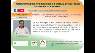Interactive session with Dr Ajay Chungroo kashmiri hindu