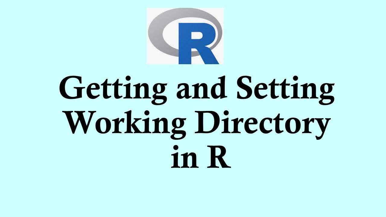 R programming tutorial | Getting and setting working directory in R ...