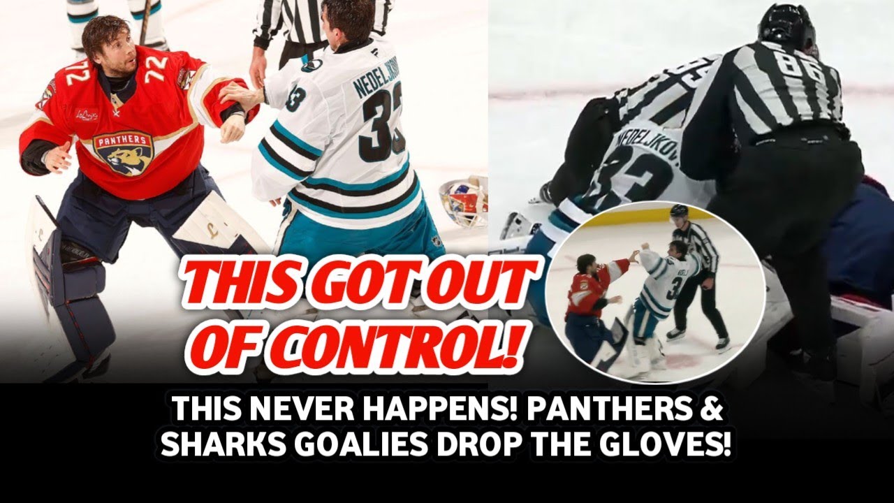 GOALIE FIGHT SHOCKS THE NHL! Bobrovsky vs Nedeljkovic Chaos!