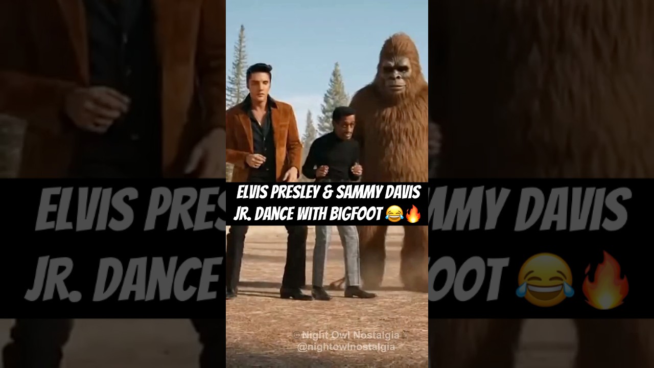Elvis Presley & Sammy Davis Jr. Dance with Bigfoot 😂🔥 