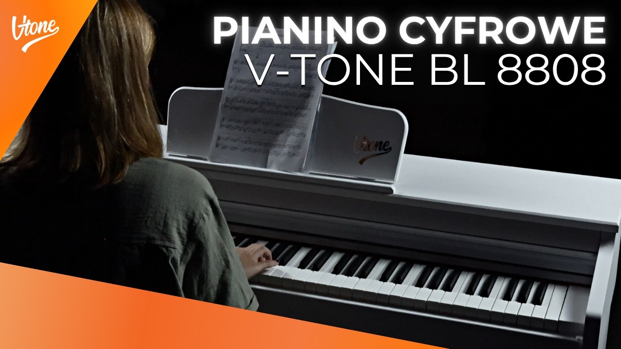 V TONE BL 8808 WH - pianino cyfrowe do nauki  USB MIDI