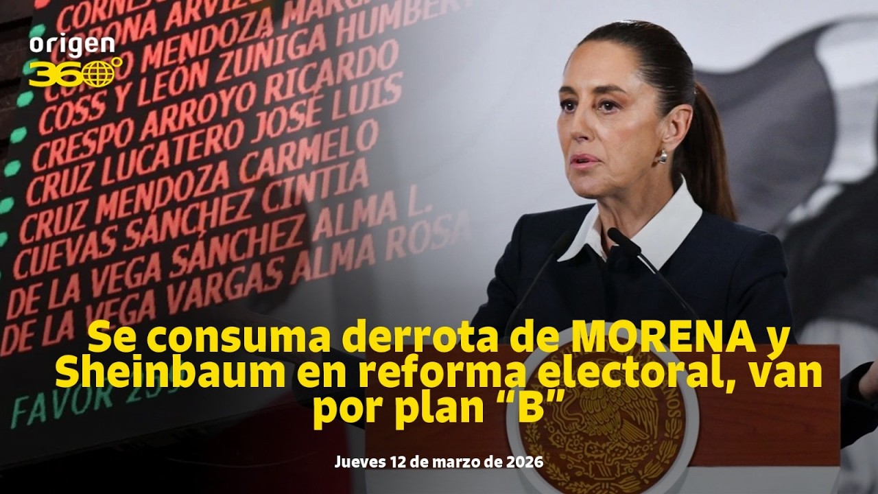 En Vivo | Se consuma derrota de MORENA y Sheinbaum en reforma electoral, van por plan “B”