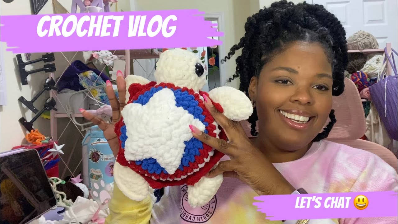 Crochet Vlog 🧶/ what ive been making/ Spring Market prep 🌺 
