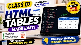 HTML TABLES EXPLAINED [CLASS:07]