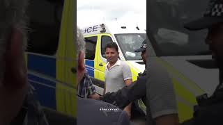 U.K. citizens protest migrant hotels for military-aged men