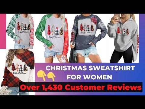 Best ASTANFY Merry Christmas Sweatshirt for Women Review 2022 | AR Online Buying Market
