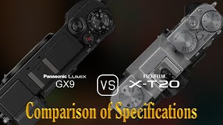 Panasonic Lumix GX9 vs. Fujifilm X-T20: A Comparison of