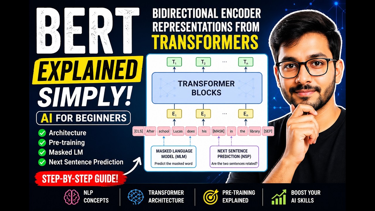 What is BERT? AI Explained Simply (Step-by-Step) - YouTube