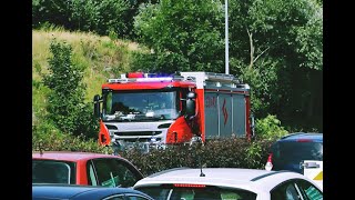 [Z trzech ujęć]331[S]43 - SCRt Scania P450  - JRG Nr 1 do zdarzenia na terenie śląska Cieszyńskiego.
