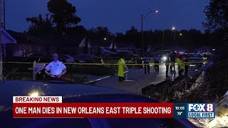 1 dead, 2 injured in New Orleans East triple shooting, police say