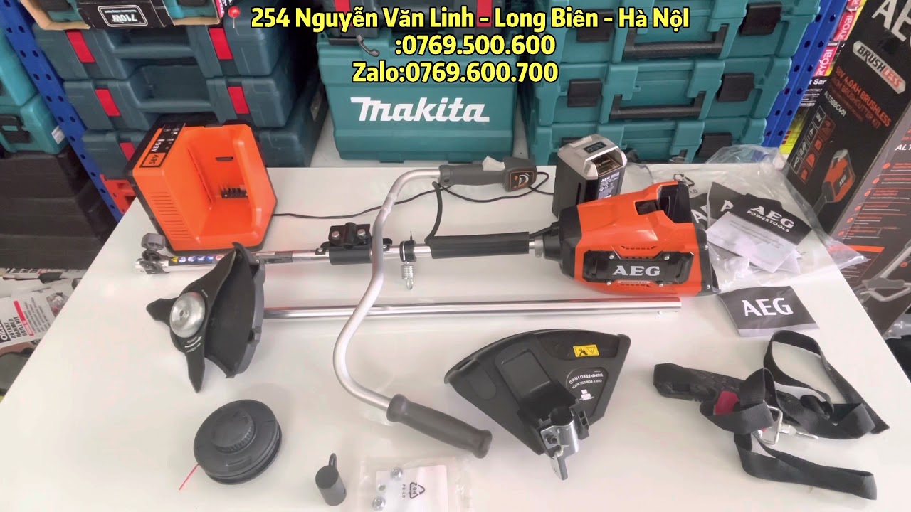 Máy cắt cỏ AEG pin 58v - DATE 2020 Dụng cụ cầm tay,... - youtube