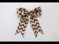 How To Make A Burlap Bow With Wired Ribbon