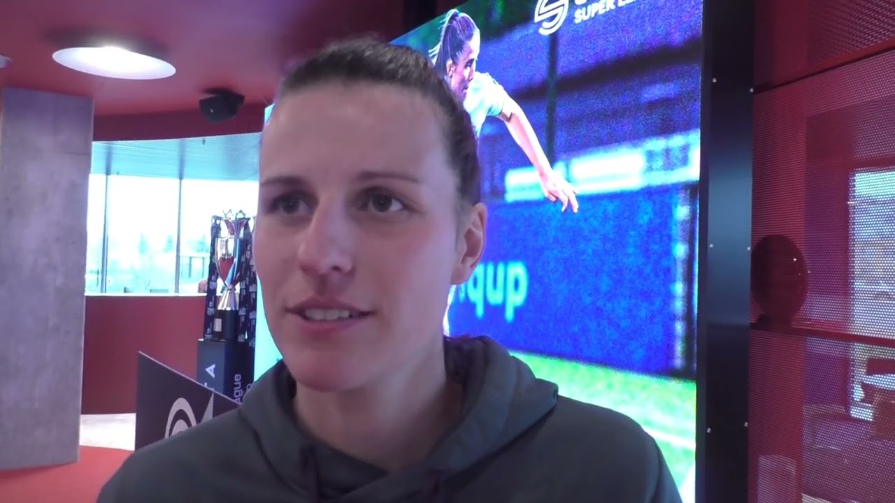 Laura De Neve (RSC Anderlecht) voor de start van play-off 1 op 11.03.2024