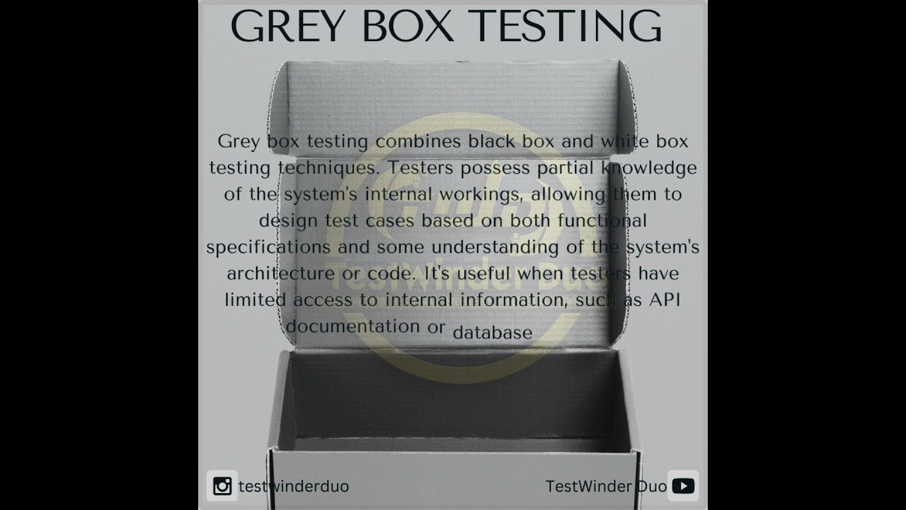 Grey box testing ??