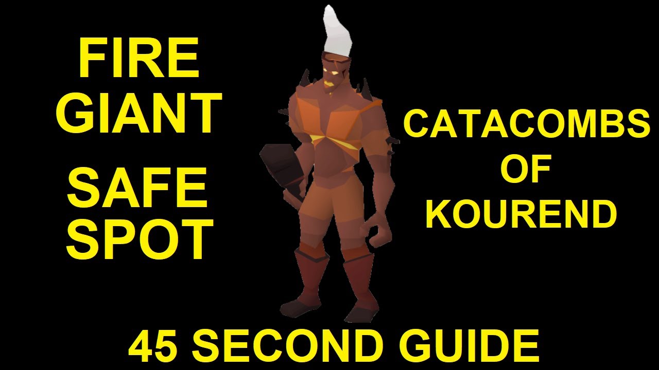Fire Giant Safe Spot - Catacombs of Kourend - Oldschool Runescape
