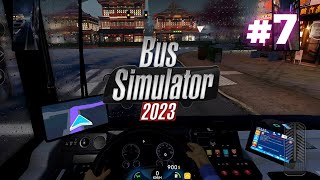 Bus Simulator Gameplay: Rainy City Drives Relaxation screenshot 5