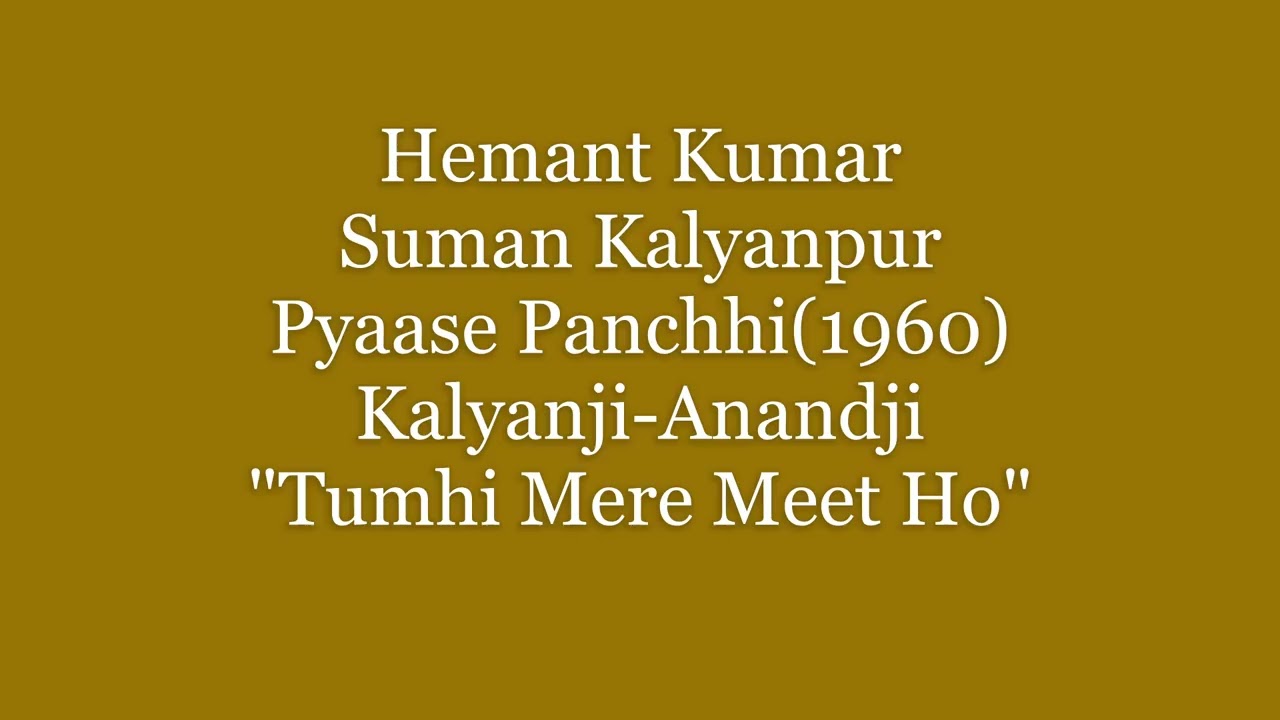 Hemant Kumar-Manna Dey-Lata-Suman Kalyanpur-(1960)