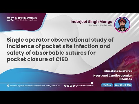 Single operator observational study of incidence of pocket site infection and safety of absorbable sutures for pocket closure of CIED