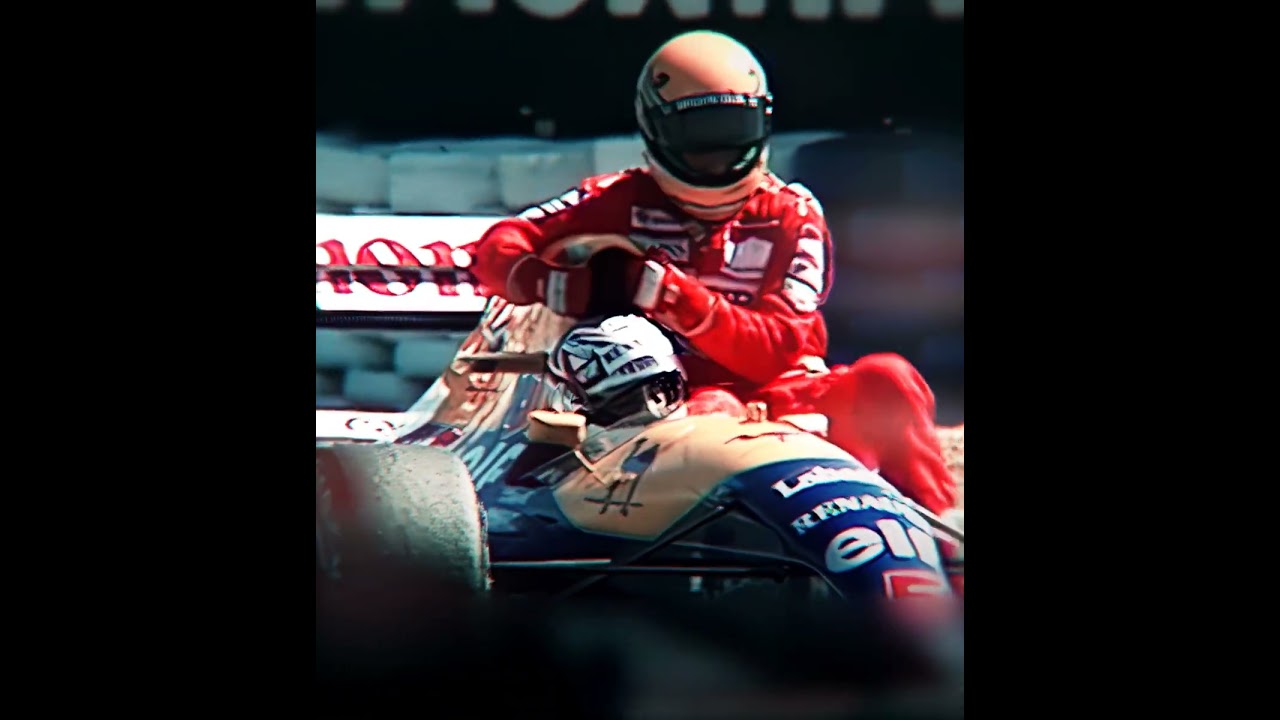 This reminds me of Nigel Mansell giving Ayrton Senna a lift