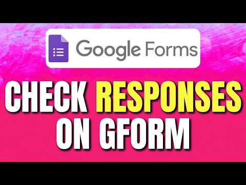 How To See Responses on Google Forms | View Google Form Results | Easy Tutorial