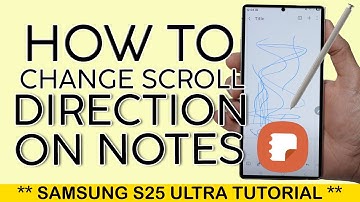 How to Change Scroll Direction on Samsung Notes | Vertical Scrolling to Horizontal Scrolling 2025