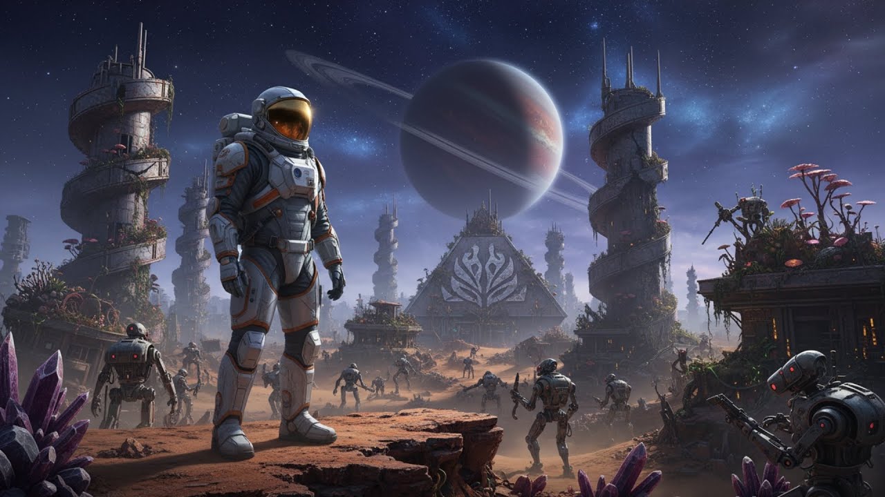 Lost Among the Ruins | Sci-Fi Ambient Music | Dark Space Ambient | 4K