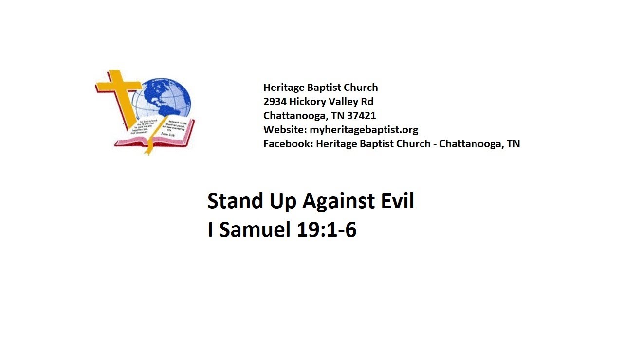 Stand Up Against Evil