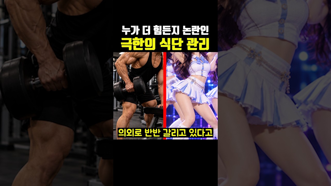 누가 더 힘든지 논란인 극한의 식단 관리