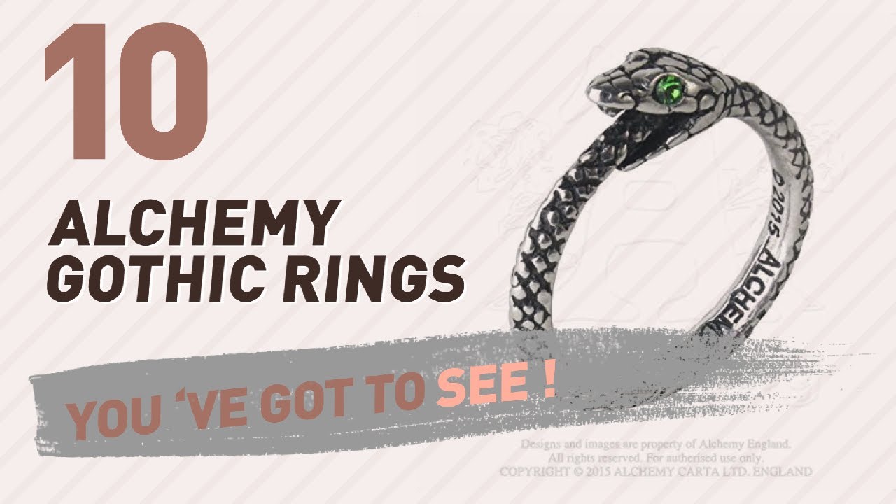Alchemy Gothic Rings Top 10 Collection // UK New & Popular 2017